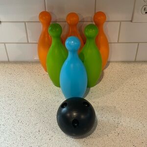 Kids Pretend Play Colorful Bowling Set